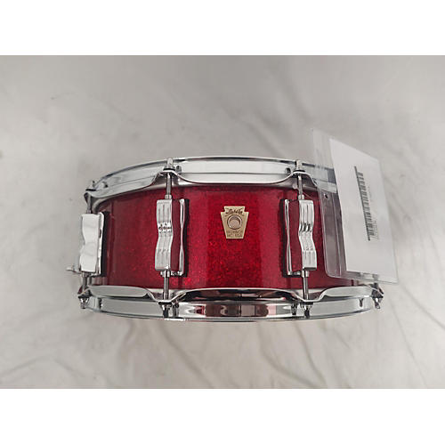 Ludwig 14X5.5 Classic Maple Snare Drum centenial red sparkle 211