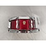 Used Ludwig 14X5.5 Classic Maple Snare Drum centenial red sparkle 211