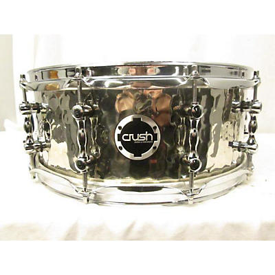 Crush Drums & Percussion 14X5.5 Hybrid Hand Hammered Steel Snare Drum