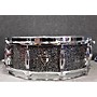 Used PRECISION DRUM CO 14X5.5 MAPLE SNARE Drum BLACK AND GRAY SPARKLE 211