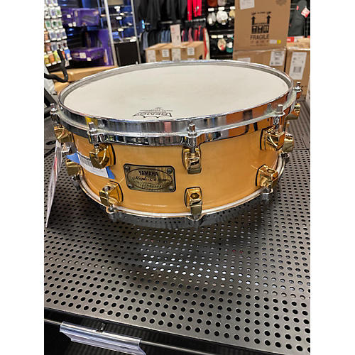 Yamaha 14X5.5 Maple Custom Snare Drum Natural 211