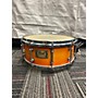 Used Pearl 14X5.5 Masterworks Custom Snare Drum Trans Amber 211