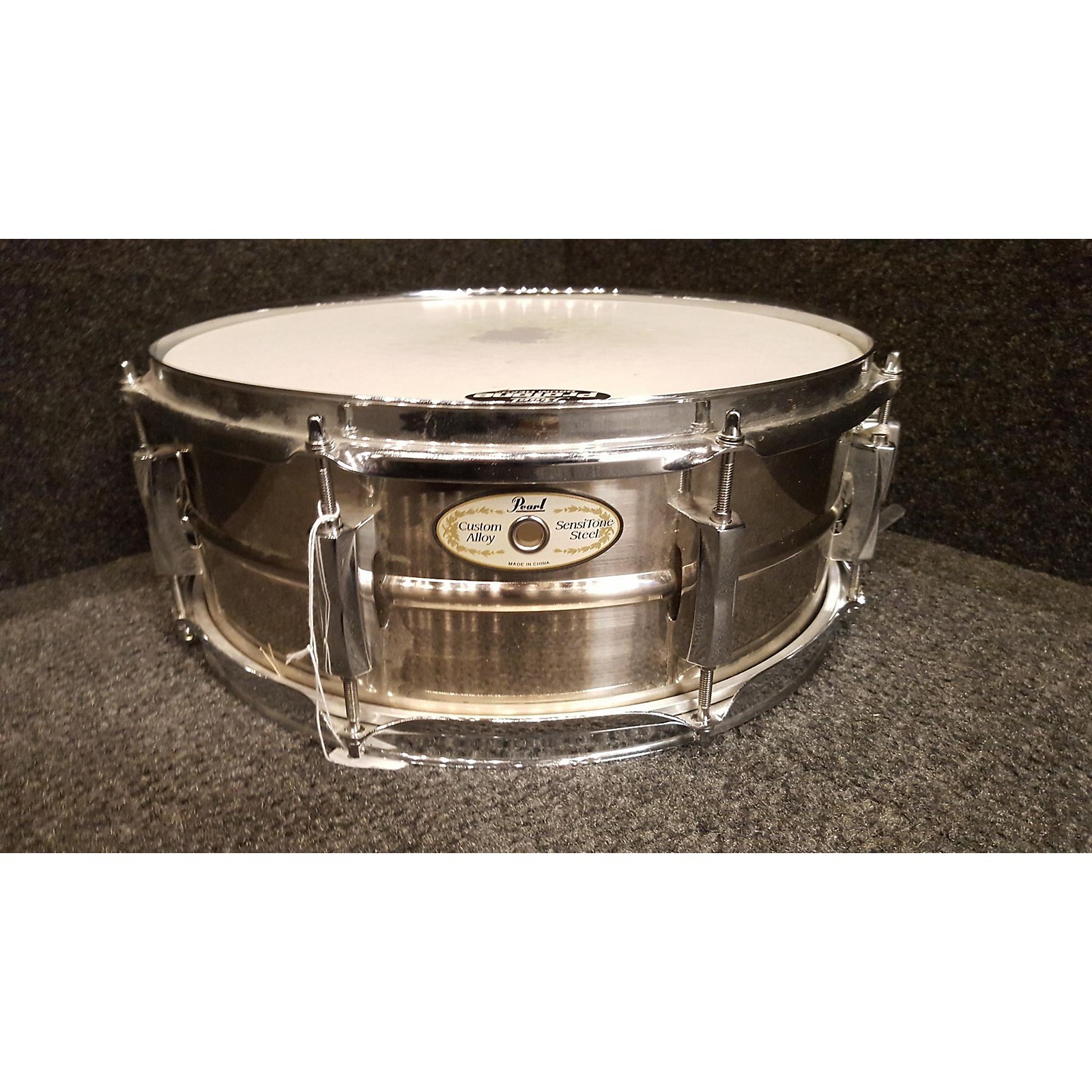 Used Pearl 14X5.5 Sensitone Snare Drum STEEL 211 Musician's Friend