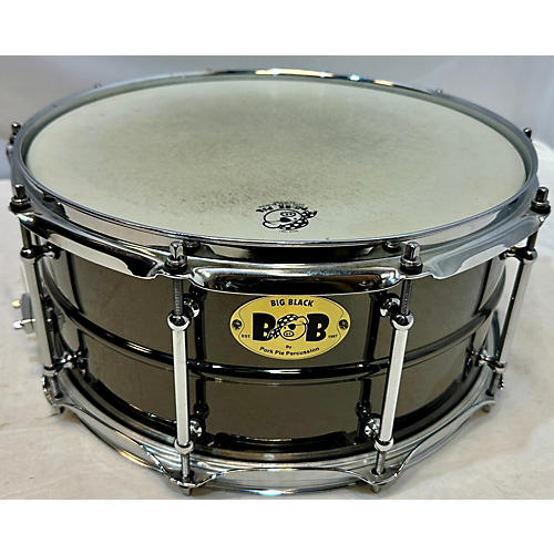 Pork Pie 14X6 Big Black Brass Drum Chrome 212