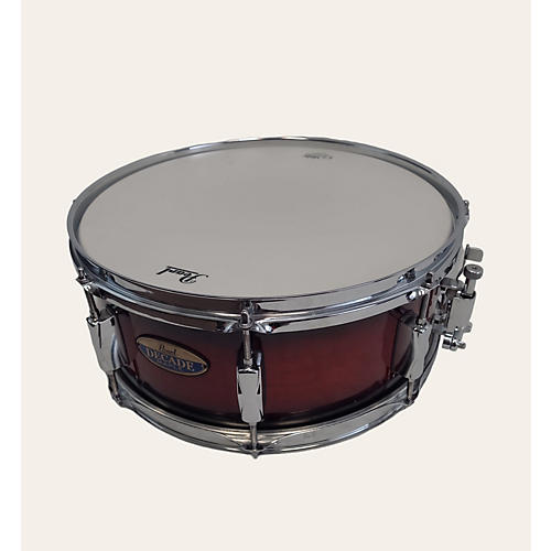 Pearl 14X6 Decade Maple Snare Drum Crimson Red Burst 212