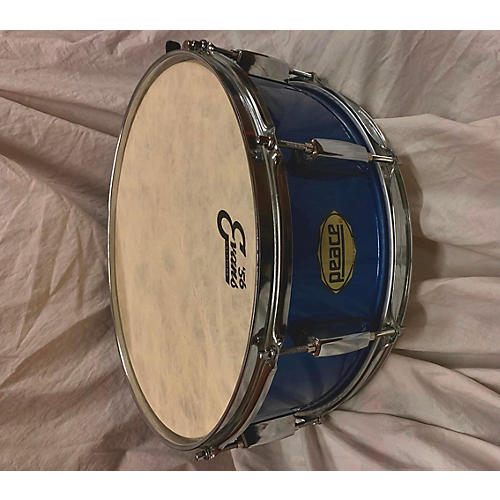Peace 14X6 Snare Drum Blue 212