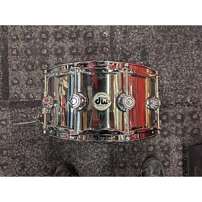 DW 14X6.5 Collector's Series Stainless Steel Snare Drum With Chrome Drum