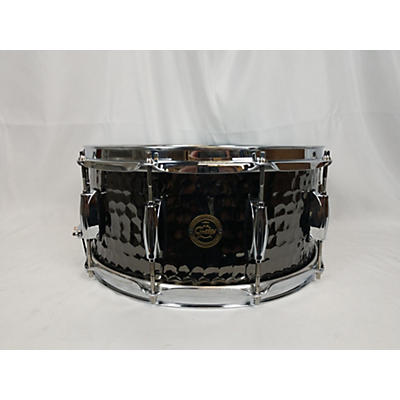 Gretsch Drums 14X6.5 Hammered Black Steel Snare Drum