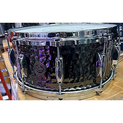 Gretsch Drums 14X6.5 Hammered Black Steel Snare Drum