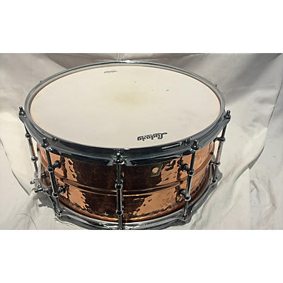 Ludwig 14X6.5 Hammered Copper Phonic Snare Drum