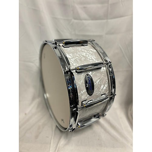 Pearl 14X6.5 Masters Maple Complete Drum white merine 213