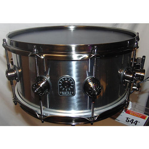 Natal Drums 14X6.5 Meta Aluminum Drum Metallic Silver 213