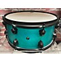 Used SJC Drums 14X6.5 Pathfinder Snare Drum Teal Satin 213