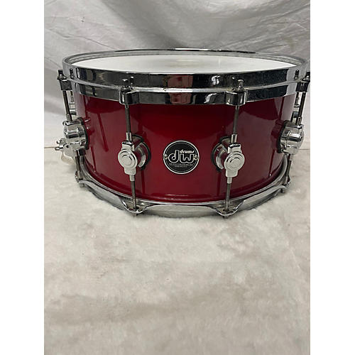 DW 14X6.5 Performance Series Snare Drum Trans Red 213
