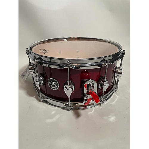 DW 14X6.5 Performance Series Snare Drum Wine Red 213