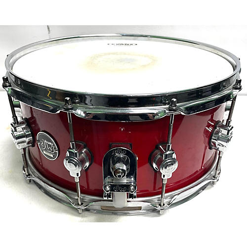 DW 14X6.5 Performance Series Snare Drum Candy Apple Red 213