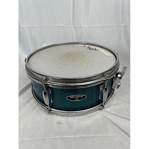 Stewart 14X6.5 Snare Drum Drum Metallic Aqua Marine 213