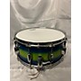 Used Barton Drums 14X6.5 Snare Drum Blue Burst 213