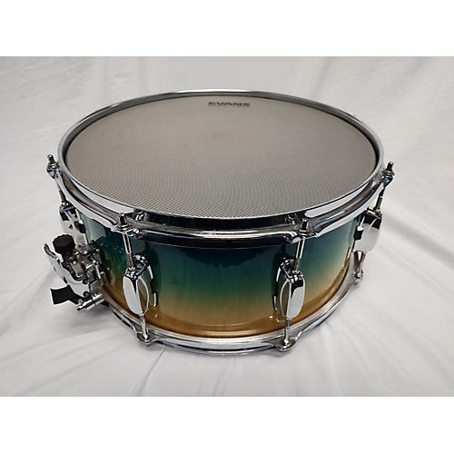 TAMA 14X6.5 Snare Maple Drum Ocean Turquoise 213