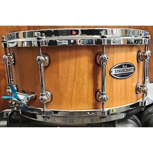 Pearl 14X6.5 Stave Craft Makha Drum Satin Stain 213