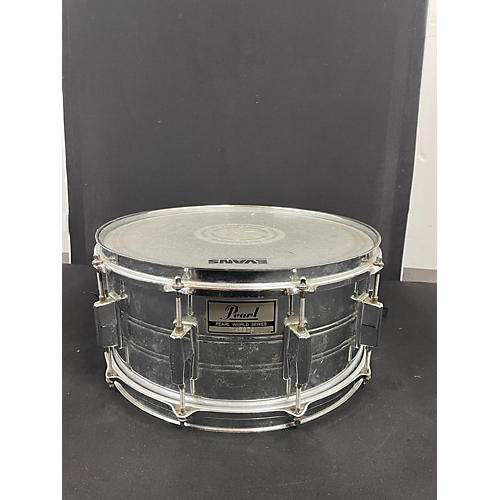 Pearl 14X6.5 WORLD SERIES STEEL Drum POLISHED 213