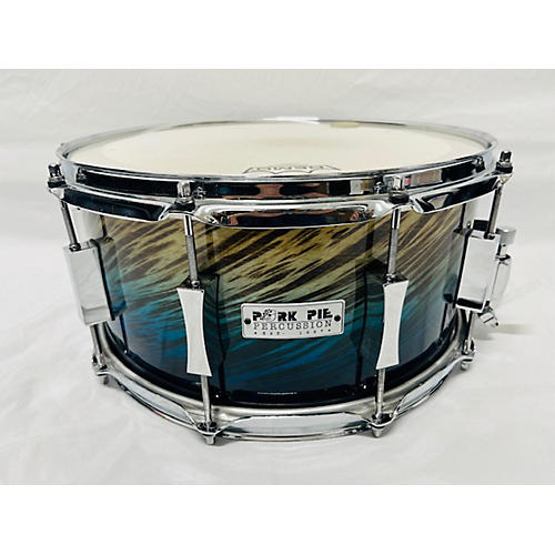 Pork Pie 14X7 Birch Snare Drum Drum Blue Fade Dip 214