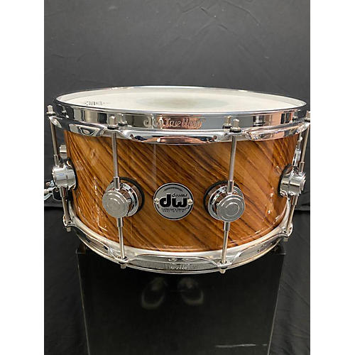 DW 14X7 Collector's Series Exotic Snare Drum EBONY IVORY 214