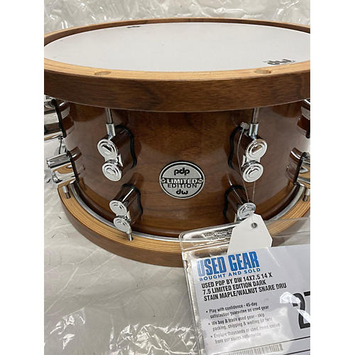 PDP by DW 14X7.5 14 X 7.5 Limited Edition Dark Stain Maple/walnut Snare Drum Natural 215