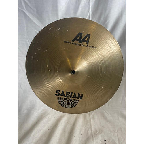 SABIAN 14in AA Sound Control Crash Brilliant Cymbal 33