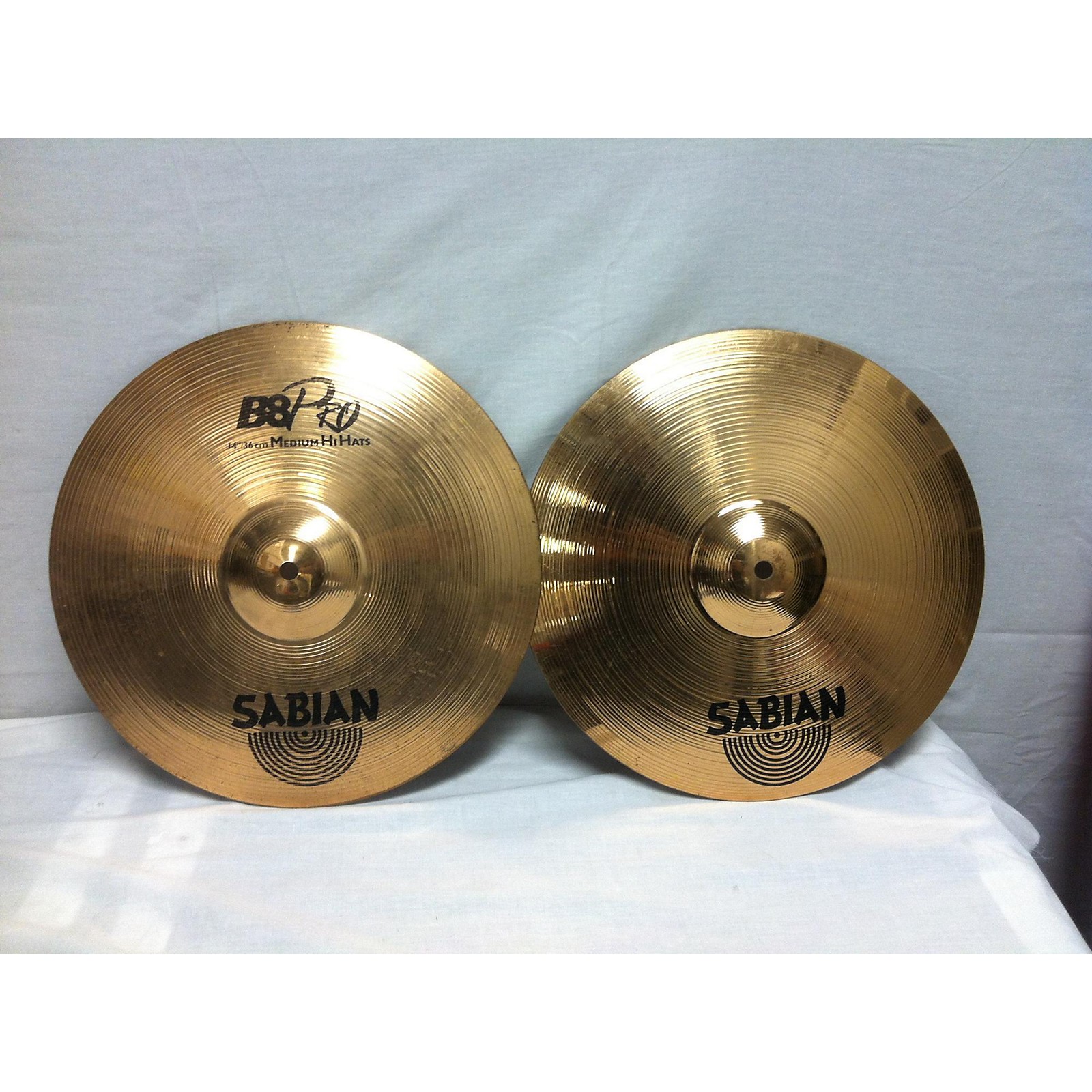 Used Sabian 14in B8 Pro Medium HI Hat Pair Cymbal 33 Musician's Friend