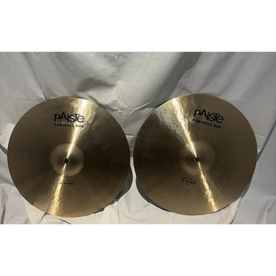 Paiste 14in Formula 602 Modern Essentials Hi Hat Pair Cymbal