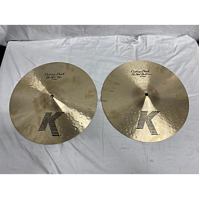 Zildjian 14in K Custom Dark Hi Hat Pair Cymbal