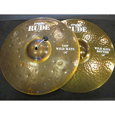 Paiste 14in Rude Wild Hi Hat Pair Cymbal