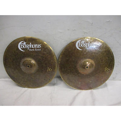 Bosphorus Cymbals 14in Turk Dark Hi-Hat Pair Cymbal
