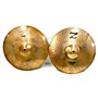 Used Zildjian 14in Z Custom Dyno Beat Hi Hat Pair Cymbal 33