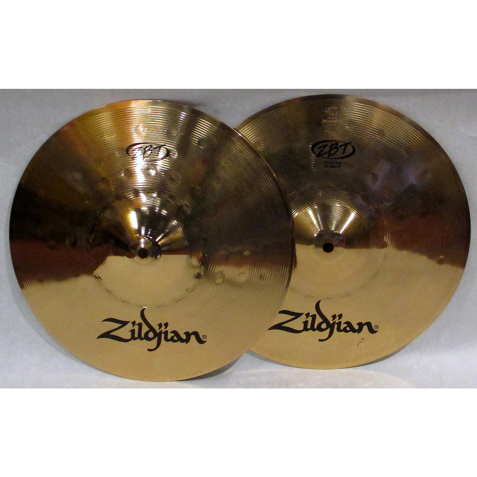 Used Zildjian 14in ZBT Hi Hat Pair Cymbal 33 Musician's Friend