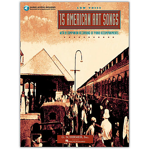 15 American Art Songs for Low Voice Book/Online Audio
