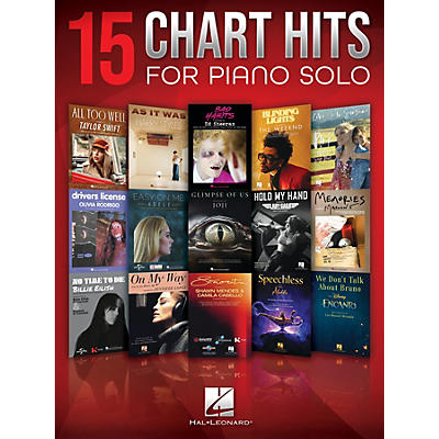 Hal Leonard 15 Chart Hits for Piano Solo Songbook