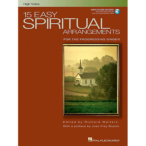15 Easy Spiritual Arrangements for High Voice Book/CD
