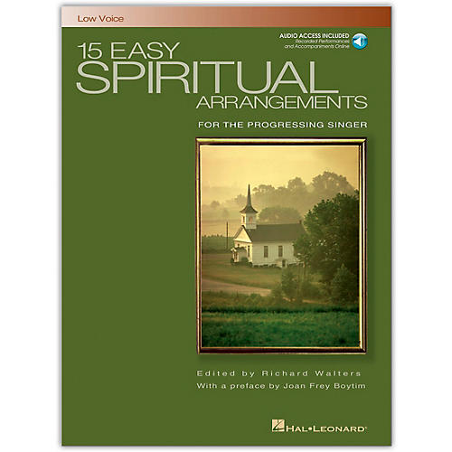 15 Easy Spiritual Arrangements for Low Voice Book/Online Audio