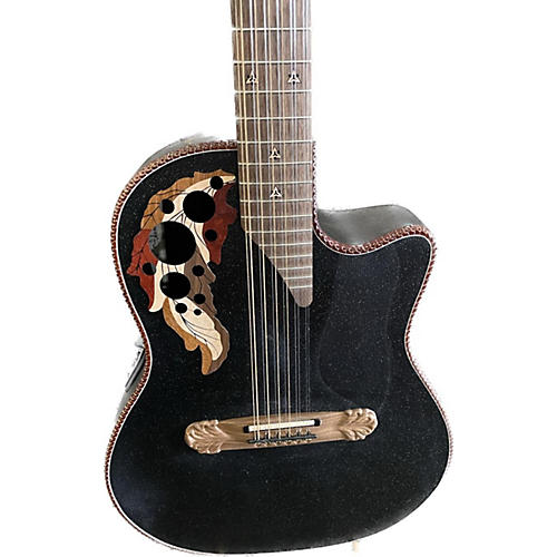 Ovation 1588gt-5-g Adamas 12 String Acoustic Electric Guitar Black