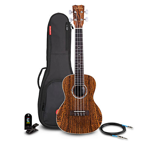 Cordoba 15TB-E Bocote Tenor Acoustic-Electric Ukulele Pack Natural