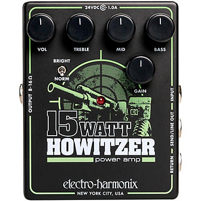Electro-Harmonix 15Watt Howitzer Guitar Preamp and Power Amp Effects Pedal