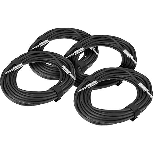 16-Gauge Speaker Cable Black 25 Feet (4-Pack)