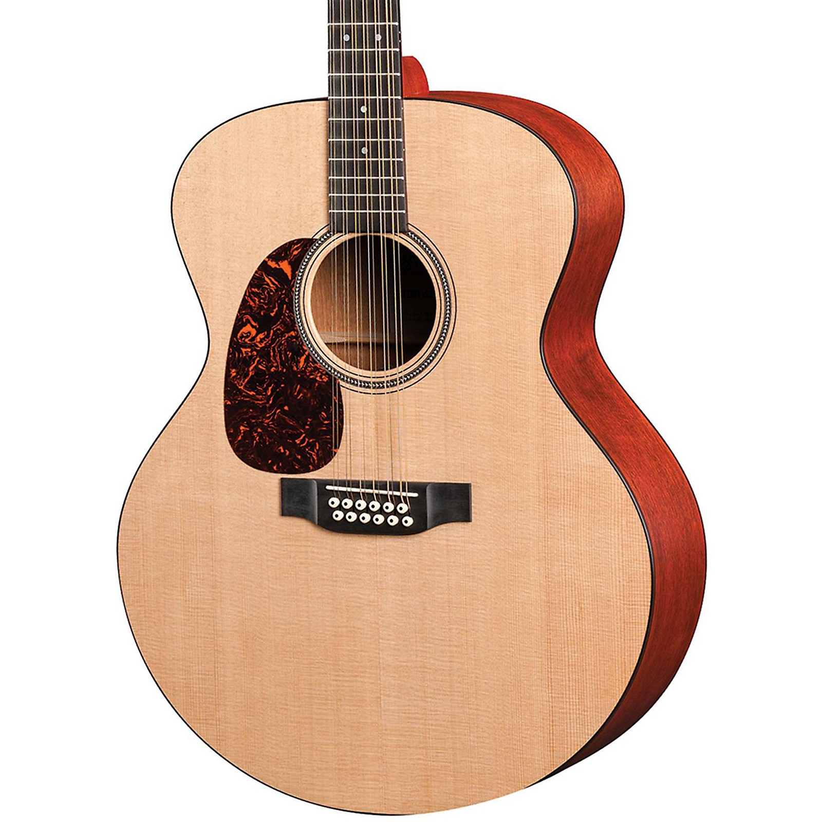 martin left handed 12 string acoustic guitar