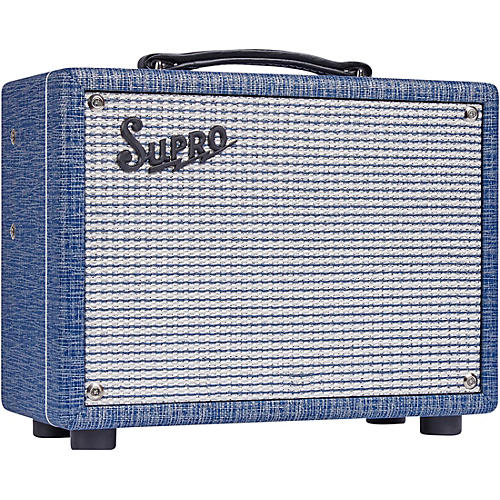 Supro 1606J 64 Super 5W 1x8 Tube Guitar Combo Amp Condition 1 - Mint Blue