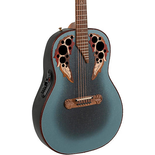 Ovation 1687GT Adamas Series Deep Acoustic-Electric Guitar Reverse Blue Burst