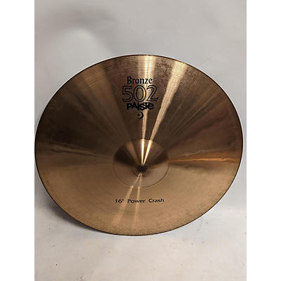 Paiste 16in 502 POWER CRASH Cymbal