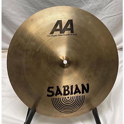 Sabian 16in AA Medium Thin Crash Cymbal