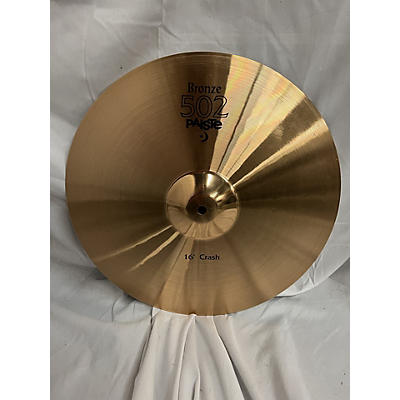 Paiste 16in Bronze 502 Crash Cymbal